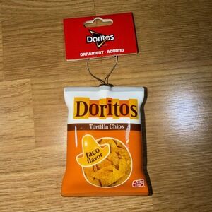 Doritos Hanging Christmas Ornament 4 Inch Realistic Taco Flavor Tortilla Chip